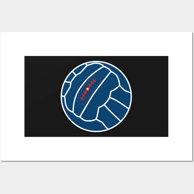 PSG Vintage Football Wall Art by TRNCreative